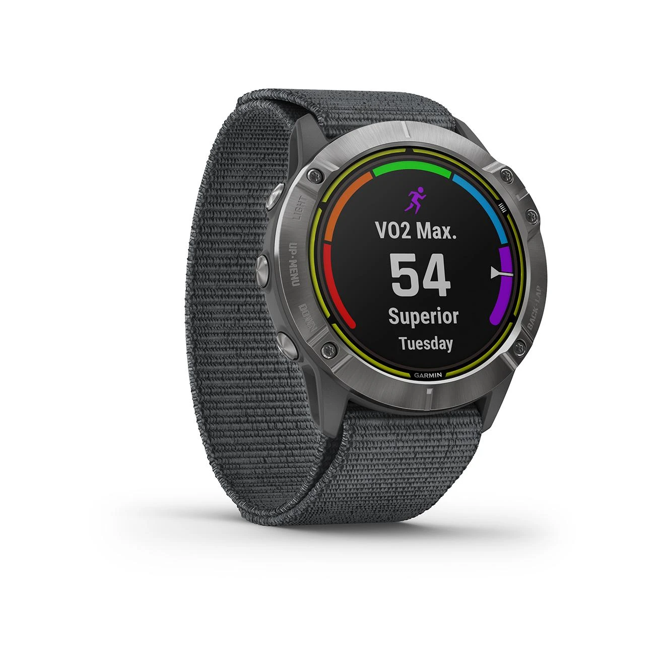 Garmin Enduro - Acier Avec (Bracelet Gris UltraFit Nylon) Gris – Image 6