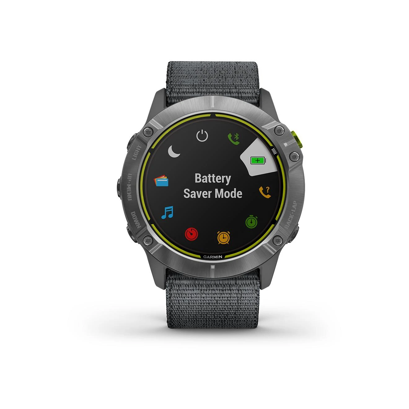 Garmin Enduro - Acier Avec (Bracelet Gris UltraFit Nylon) Gris – Image 8