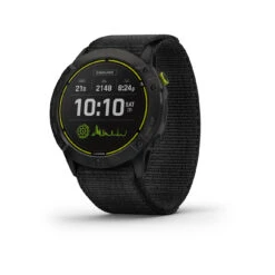 Garmin Enduro - Carbon Gray DLC Titanium Avec (Bracelet UltraFit Nylon) Noir