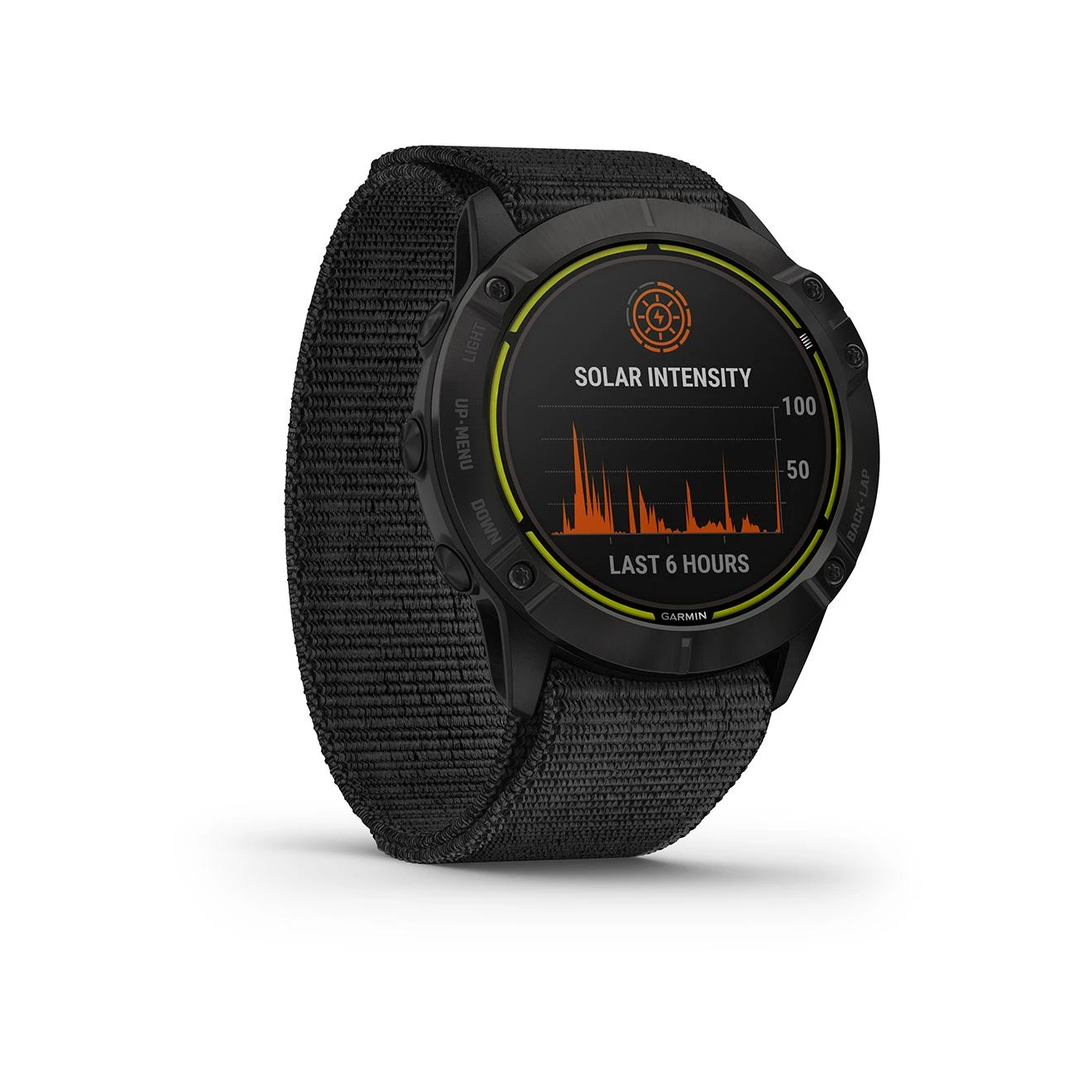 Garmin Enduro - Carbon Gray DLC Titanium Avec (Bracelet UltraFit Nylon) Noir – Image 5