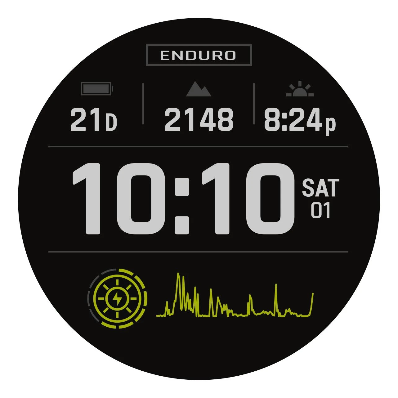 Garmin Enduro - Carbon Gray DLC Titanium Avec (Bracelet UltraFit Nylon) Noir – Image 9