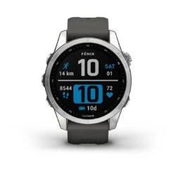 Garmin Fénix 7S Silver (Bracelet Gris) Argenté