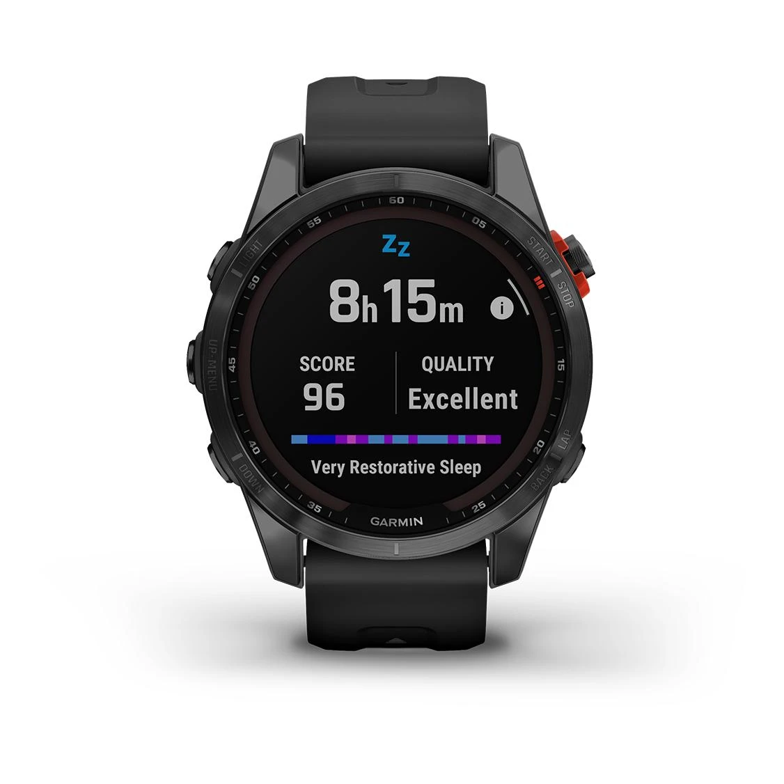 Garmin Fénix 7S Solar Gray (Bracelet Noir) Gris – Image 2