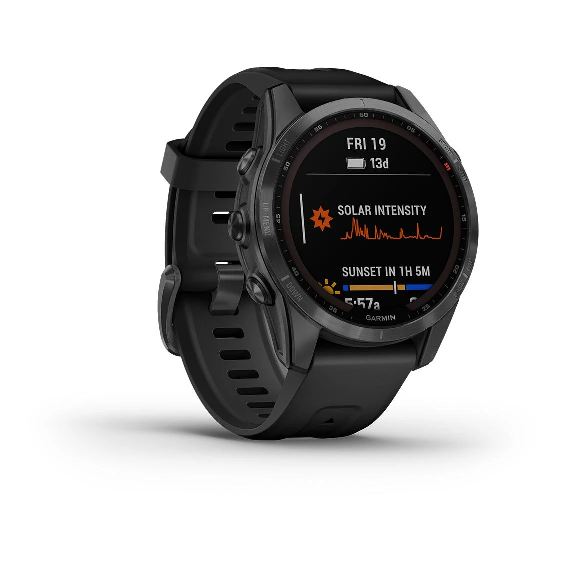 Garmin Fénix 7S Solar Gray (Bracelet Noir) Gris – Image 9