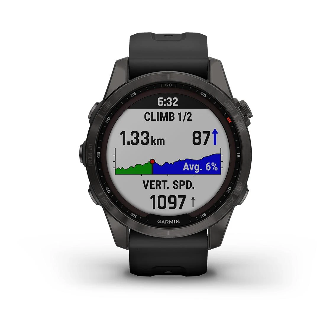 Garmin Fénix 7S Sapphire Solar Titane Carbon Gray DLC (Bracelet Noir) Gris – Image 17