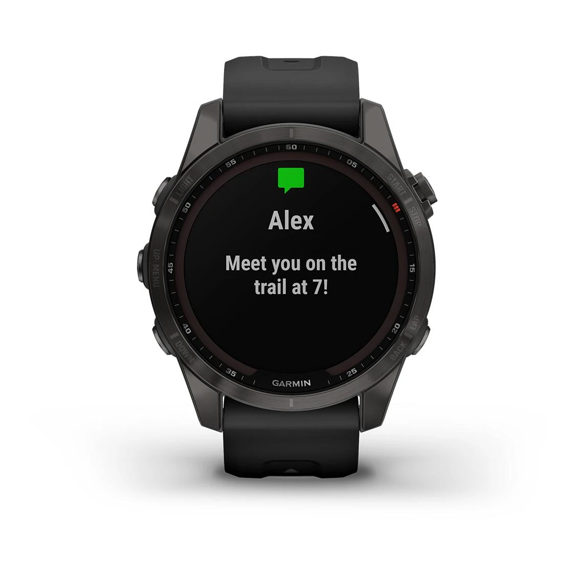 Garmin Fénix 7S Sapphire Solar Titane Carbon Gray DLC (Bracelet Noir) Gris – Image 19