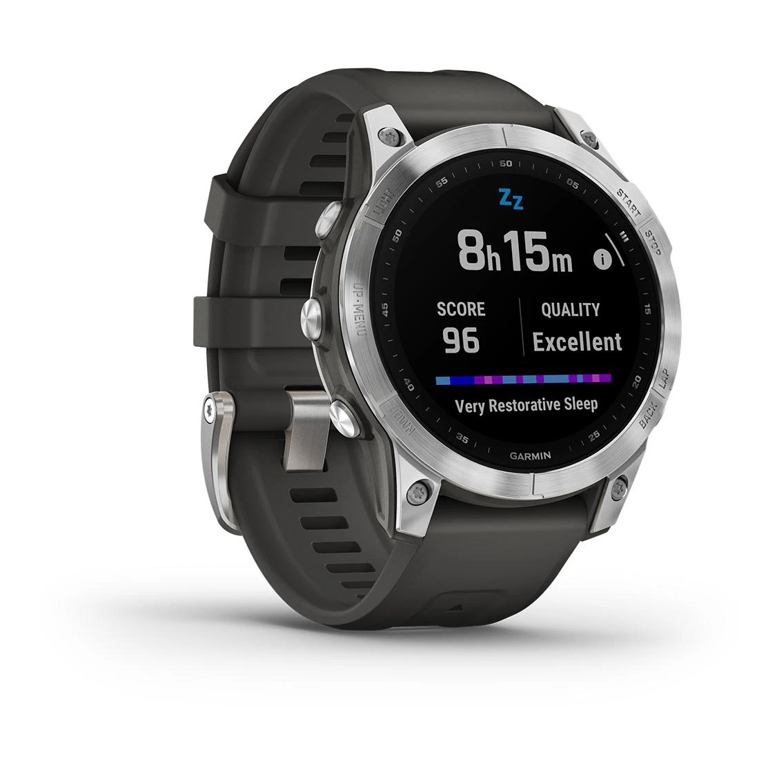 Garmin Fénix 7 Silver (Bracelet Gris) Argenté – Image 15