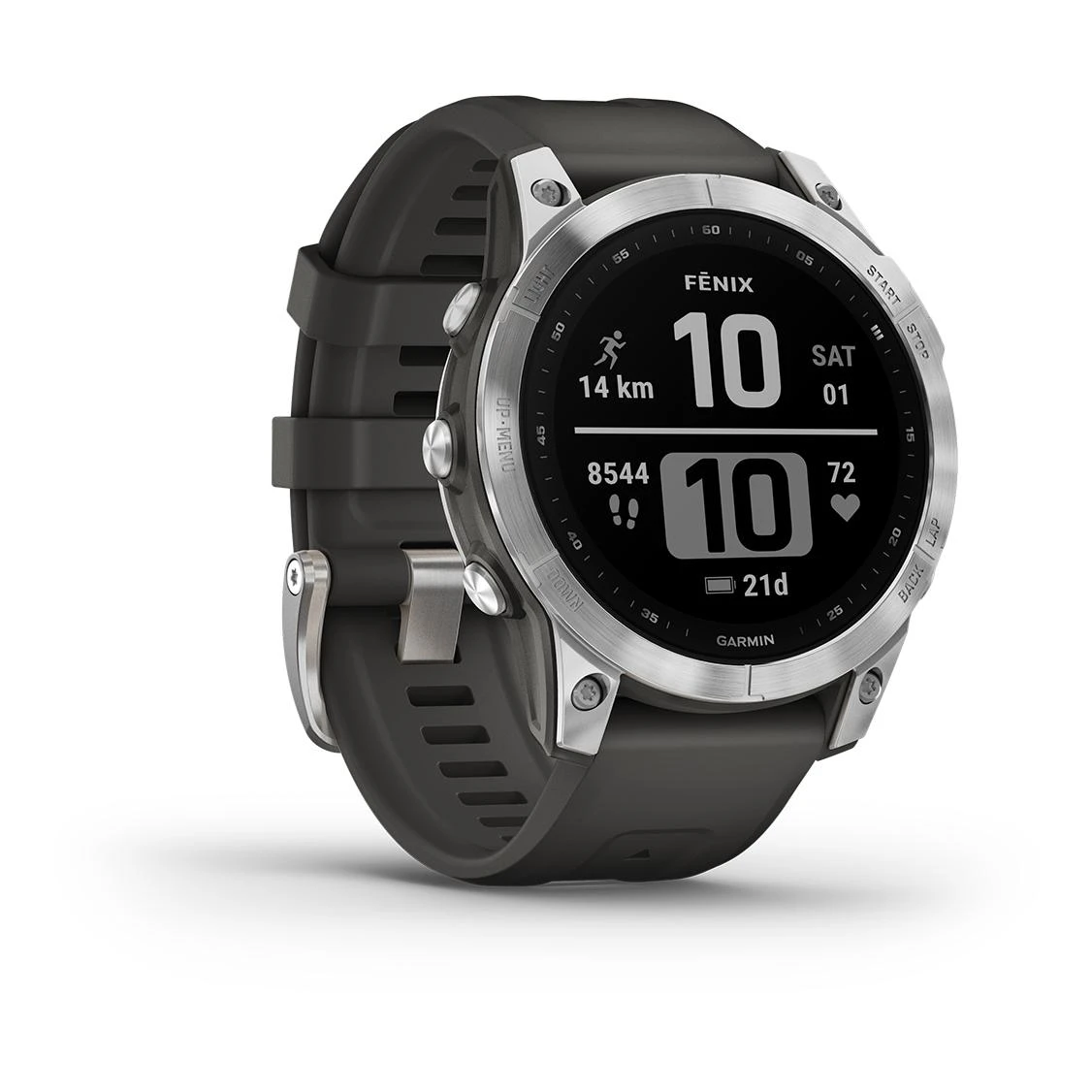 Garmin Fénix 7 Silver (Bracelet Gris) Argenté – Image 17