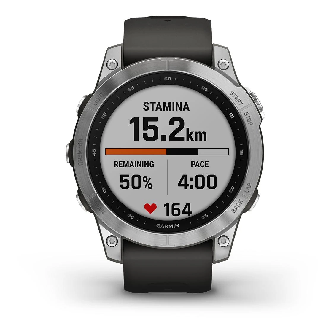 Garmin Fénix 7 Silver (Bracelet Gris) Argenté – Image 10