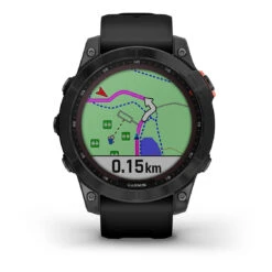 Garmin Fénix 7 Solar Gray (Bracelet Noir) Anthracite
