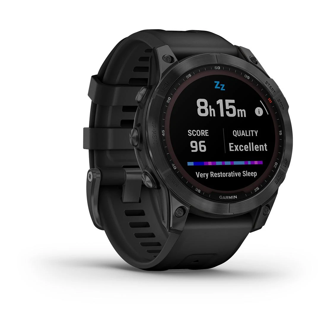 Garmin Fénix 7 Solar Gray (Bracelet Noir) Anthracite – Image 11