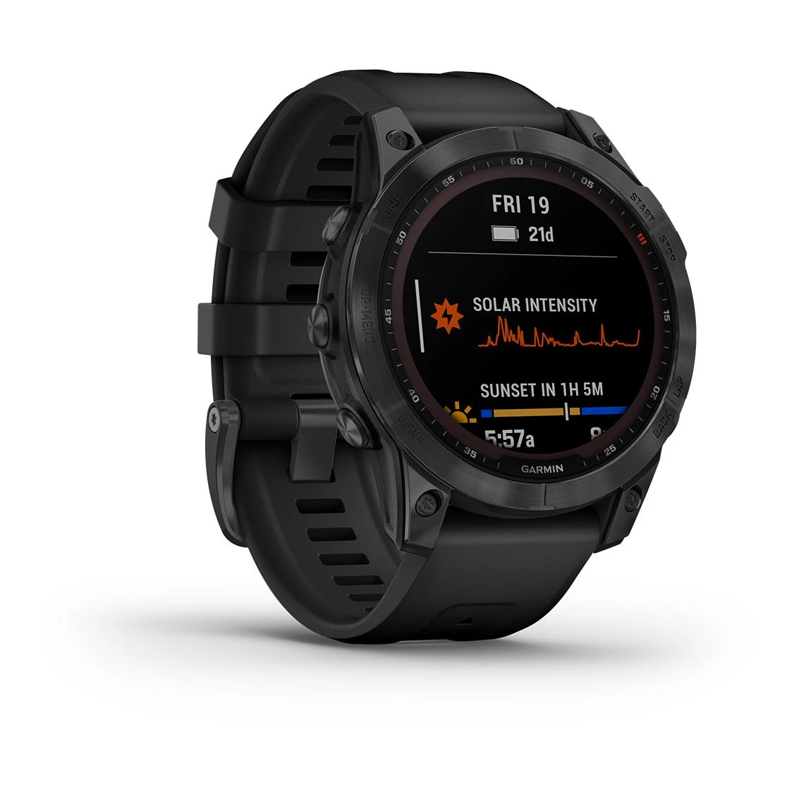 Garmin Fénix 7 Solar Gray (Bracelet Noir) Anthracite – Image 12