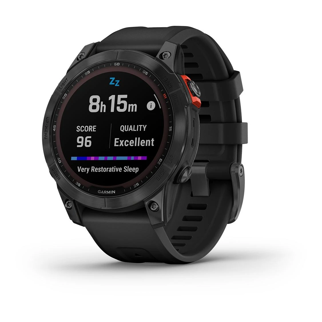 Garmin Fénix 7 Solar Gray (Bracelet Noir) Anthracite – Image 20