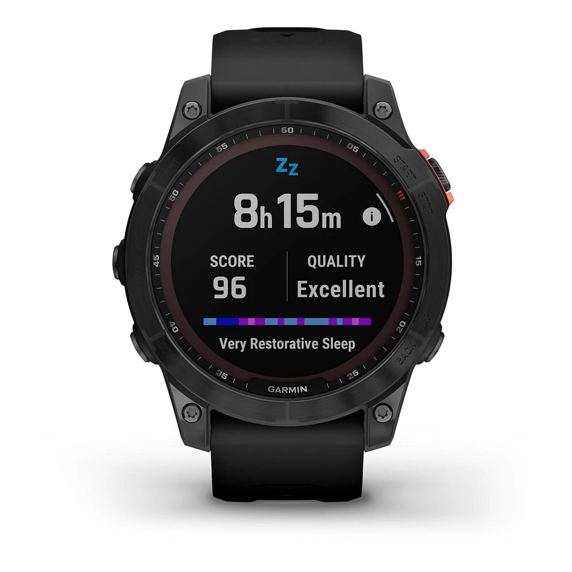 Garmin Fénix 7 Solar Gray (Bracelet Noir) Anthracite – Image 4