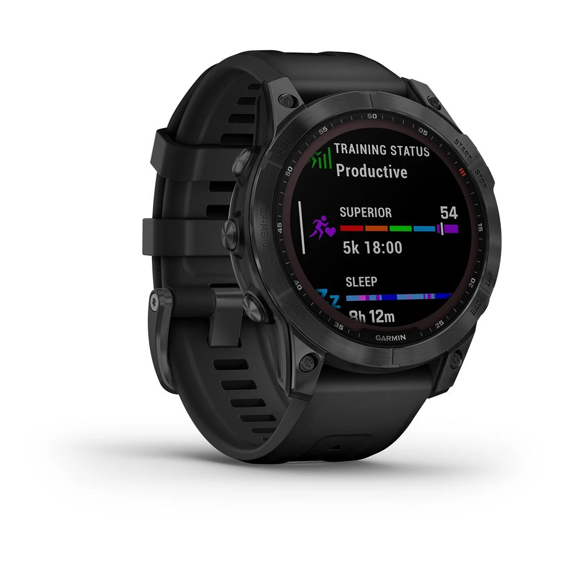 Garmin Fénix 7 Solar Gray (Bracelet Noir) Anthracite – Image 10