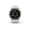 Garmin Epix Gen.2 Sapphire Titane Silver (Bracelet Blanc) Argenté