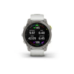 Garmin Epix Gen.2 Sapphire Titane Silver (Bracelet Blanc) Argenté