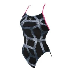 Arena Spider Booster Back One Piece Femme Noir