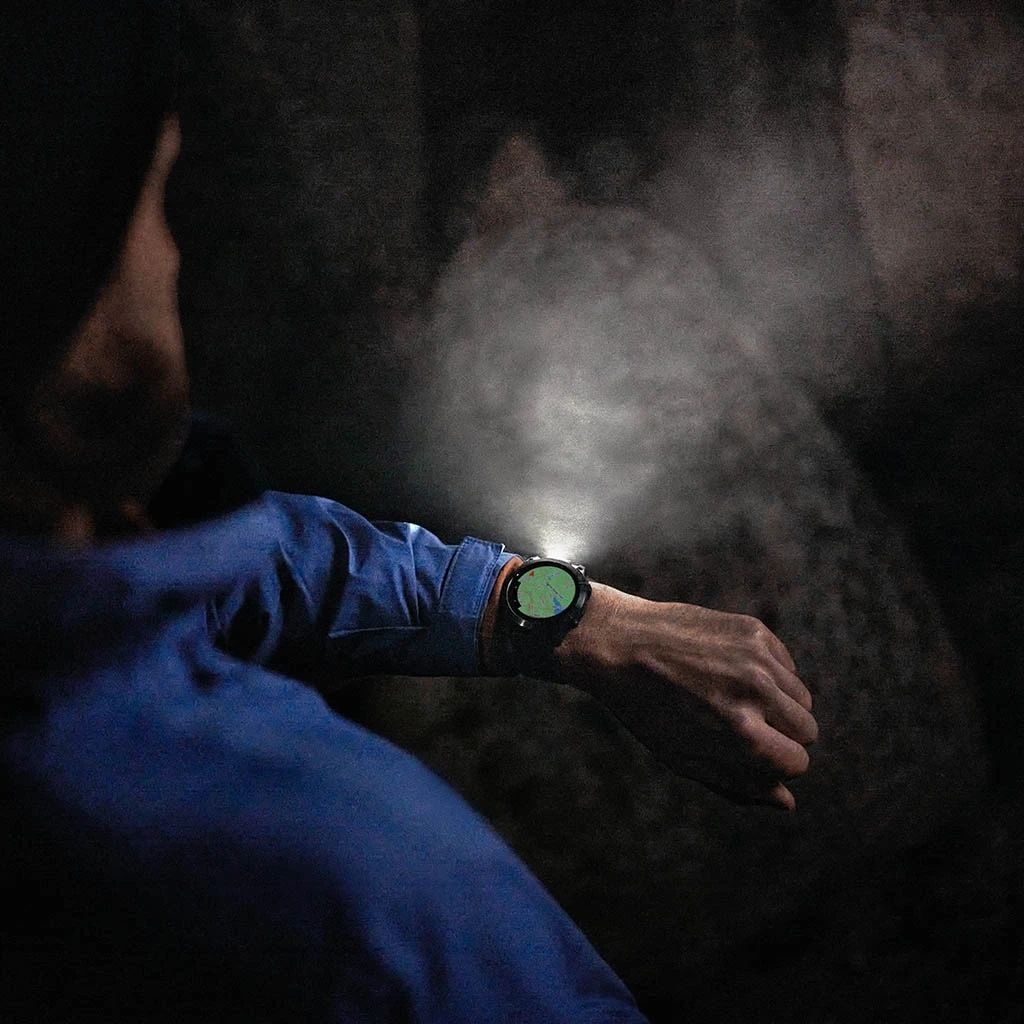 Garmin Fenix 7 Pro Sapphire Solar Titane Gray (Bracelet Gris Et Orange) Gris – Image 18