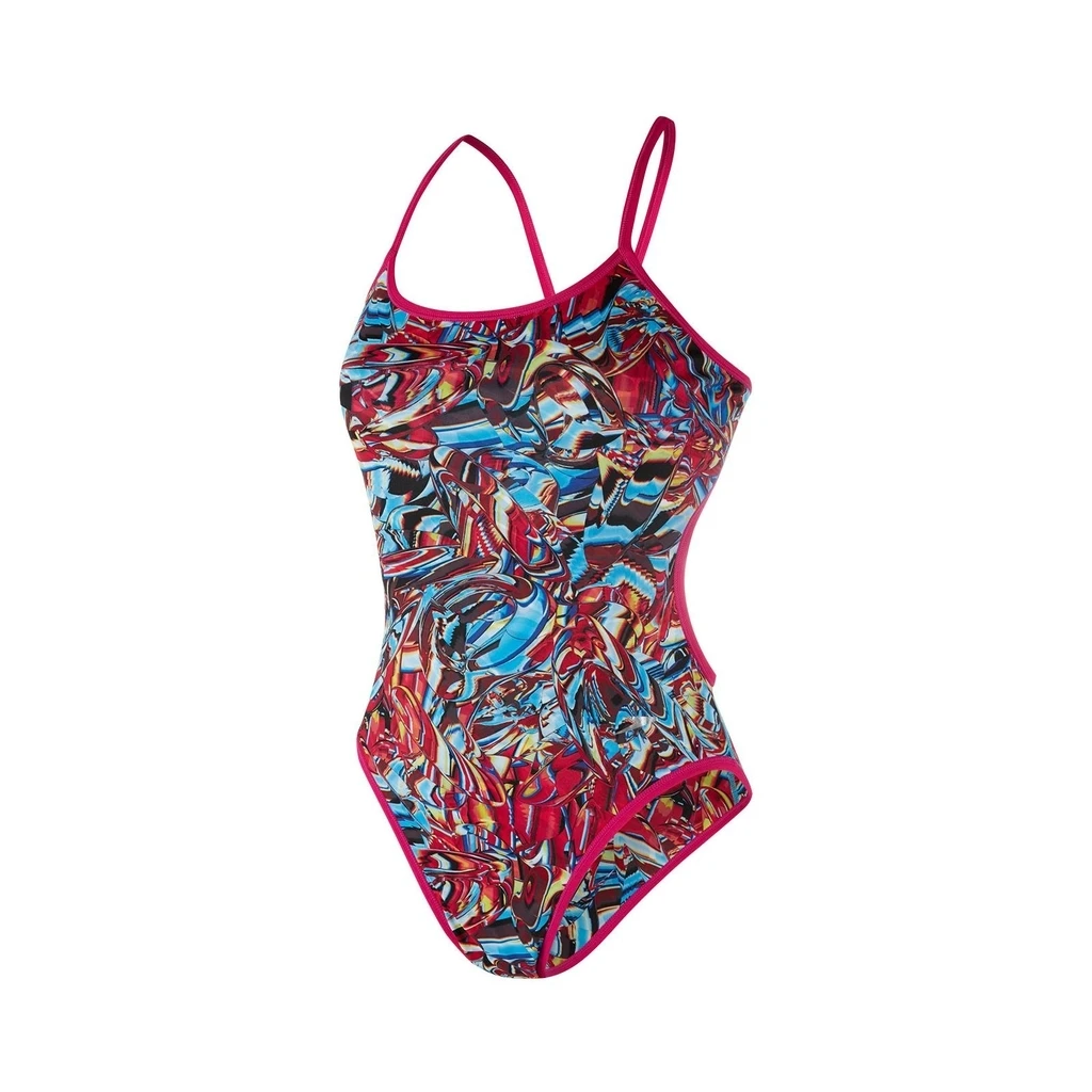 Speedo Waterflow / Fireglam Flip Reverse 1 Piece Femme Rouge
