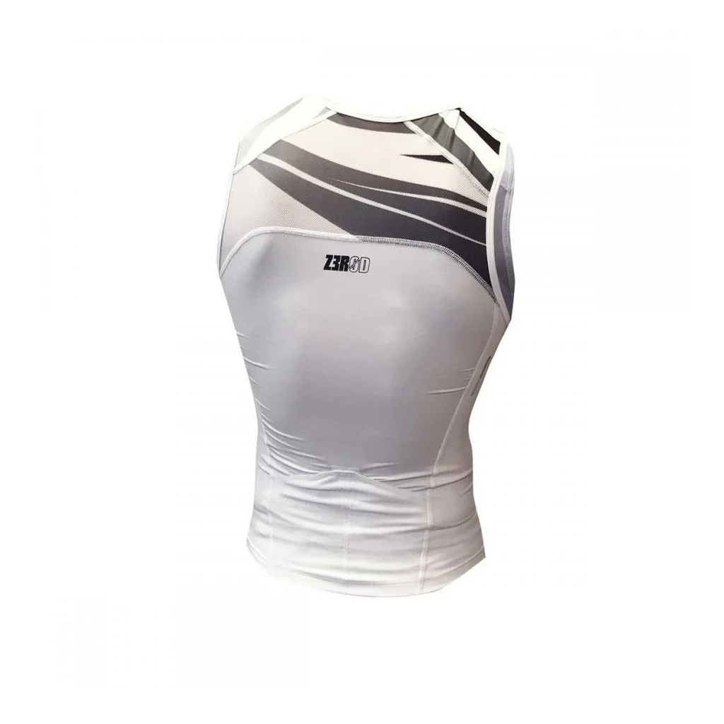 Zerod Start Tri Singlet Homme Blanc – Image 2