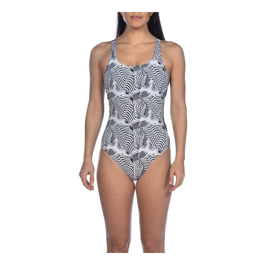 Arena Viola Cradle Back One Piece Femme Noir – Image 2