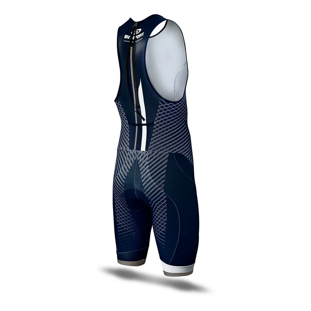 BV Sport 3X100 - Combinaison Triathlon Sans Manche Homme Bleu – Image 3