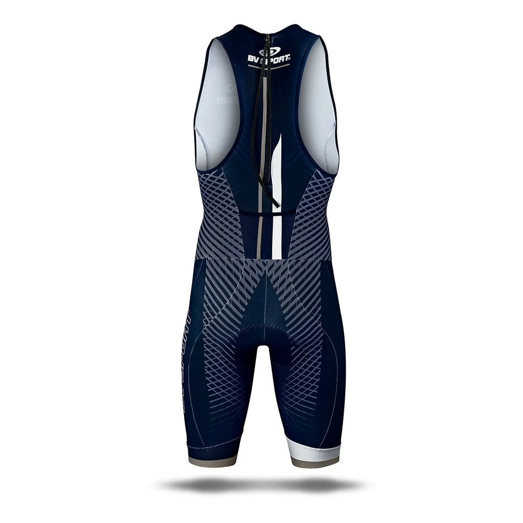 BV Sport 3X100 - Combinaison Triathlon Sans Manche Homme Bleu – Image 4