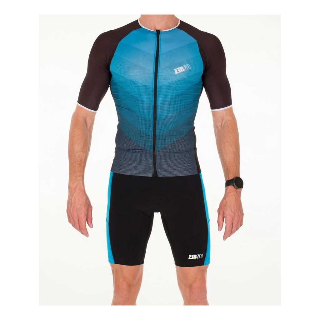 Zerod Racer TTsinglet Homme Bleu Ciel – Image 4