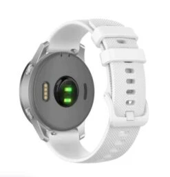 Garmin Bracelet Quick Release/ 22mm/ Silicone/ Blanc Avec Fermoir Silver