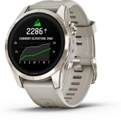 Garmin Epix Pro Gen.2 42mm Sapphire Titane Light Gold (Bracelet Beige Sable) Beige