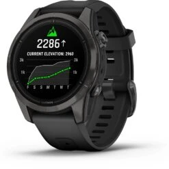 Garmin Epix Pro Gen.2 42mm Sapphire Titane Carbon Gray DLC (Bracelet Noir) Noir