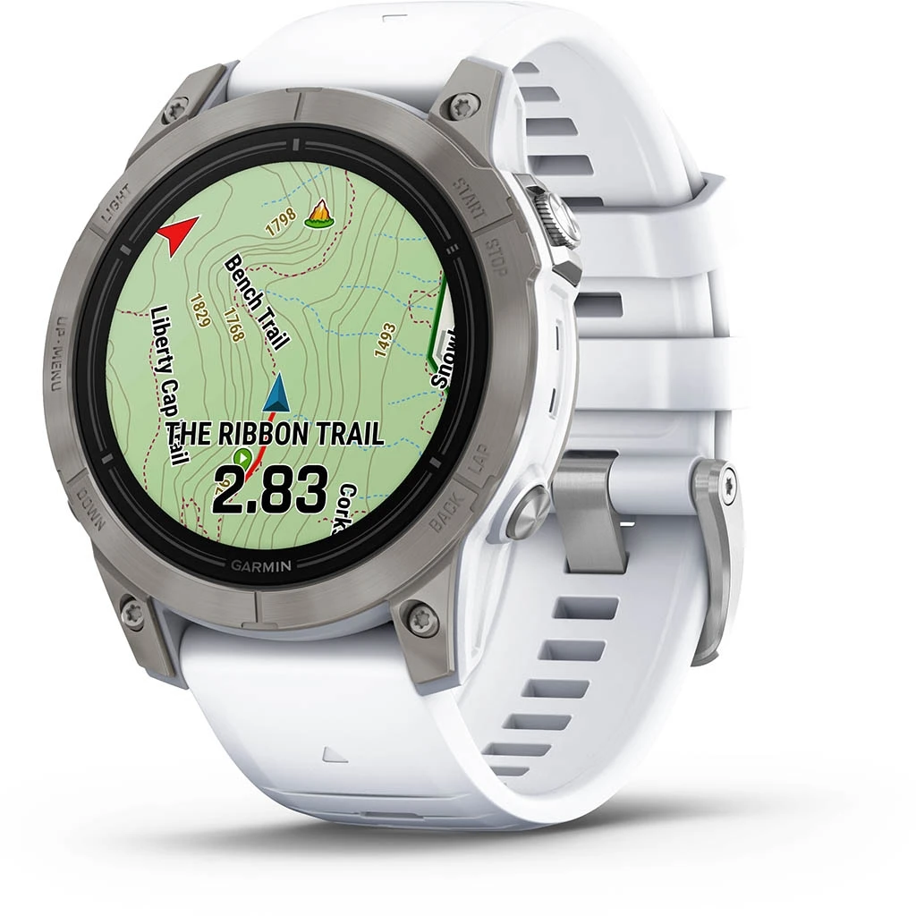 Garmin Epix Pro Gen.2 47mm Sapphire Titane Silver (Bracelet Blanc) Blanc – Image 4