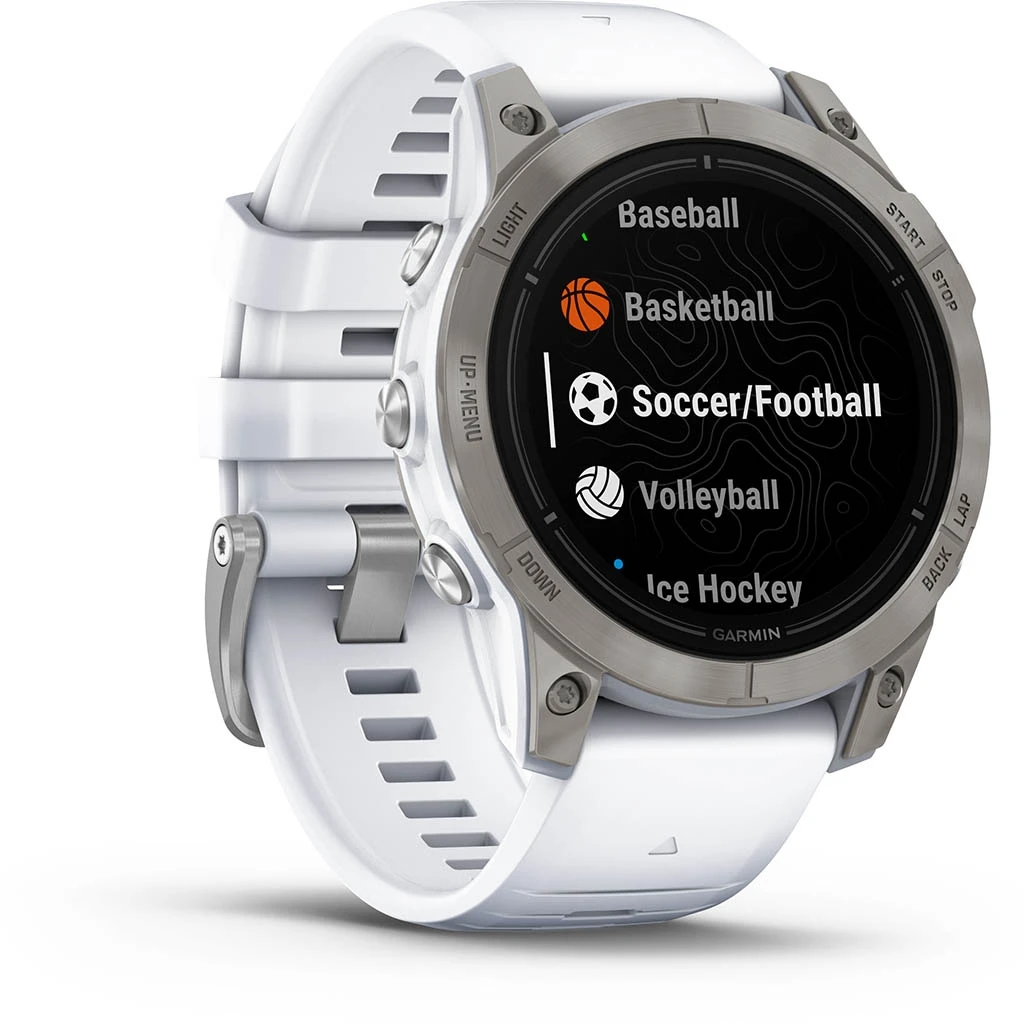 Garmin Epix Pro Gen.2 47mm Sapphire Titane Silver (Bracelet Blanc) Blanc – Image 8