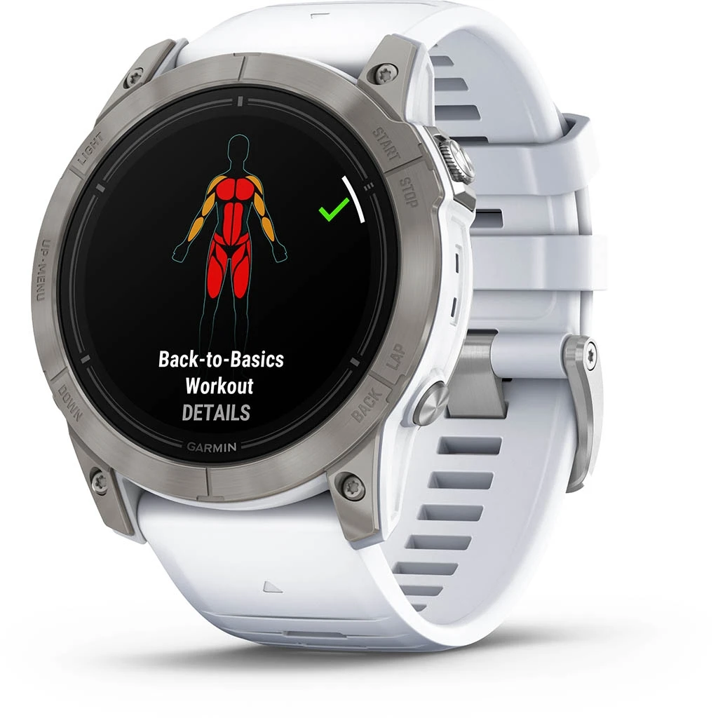 Garmin Epix Pro Gen.2 51mm Sapphire Titane Silver (Bracelet Blanc) Blanc – Image 2