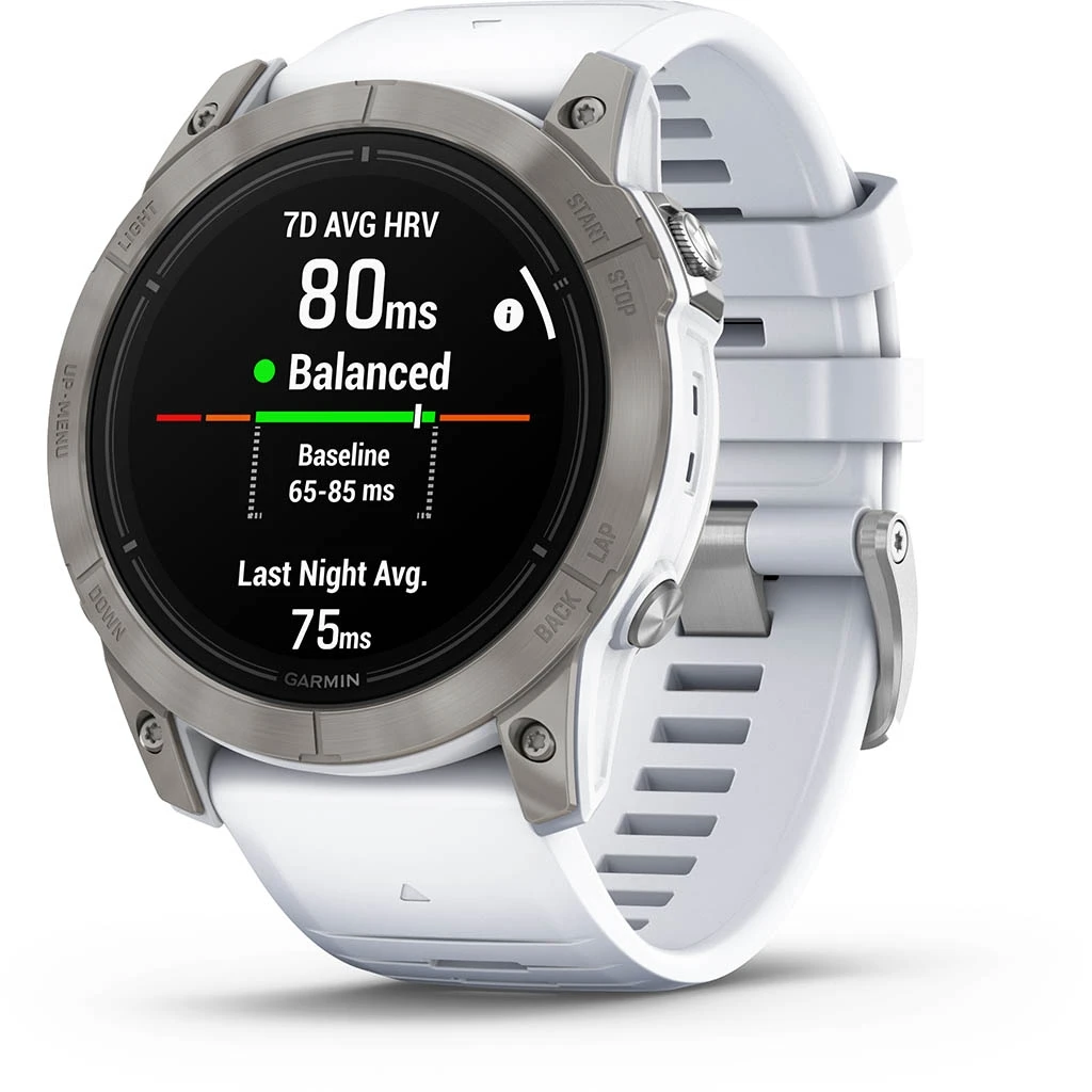 Garmin Epix Pro Gen.2 51mm Sapphire Titane Silver (Bracelet Blanc) Blanc – Image 3