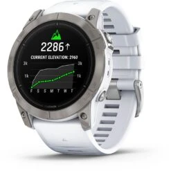 Garmin Epix Pro Gen.2 51mm Sapphire Titane Silver (Bracelet Blanc) Blanc