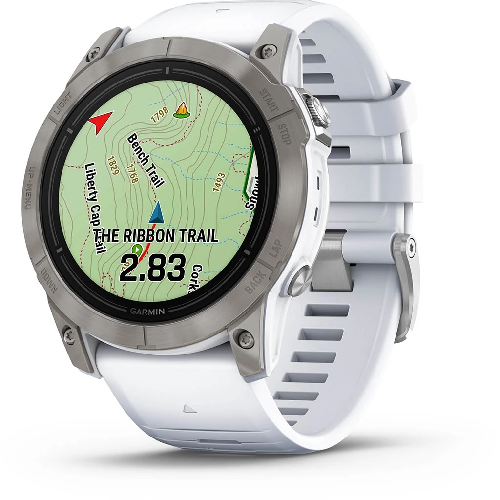Garmin Epix Pro Gen.2 51mm Sapphire Titane Silver (Bracelet Blanc) Blanc – Image 4