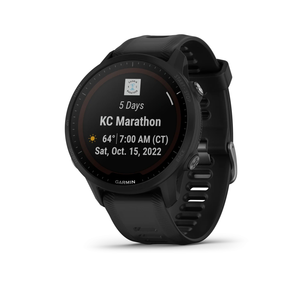 Garmin Forerunner 955 Solar Noire Noir – Image 3