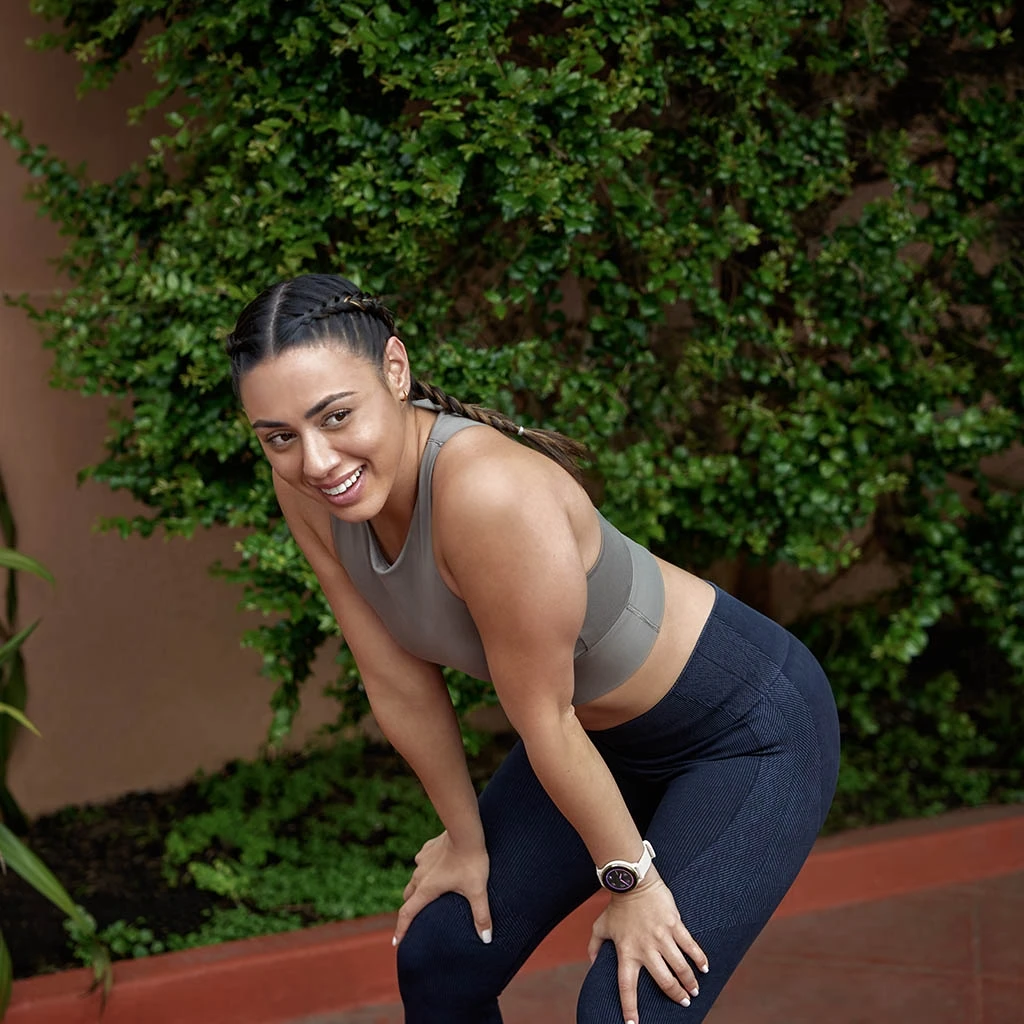 Garmin Venu 3S Silver (bracelet Vert Sauge) Vert Pastel – Image 11