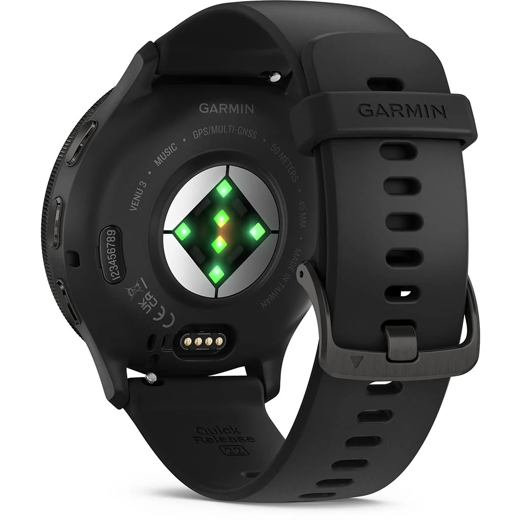 Garmin Venu 3 Gray (bracelet Noir) Noir – Image 7