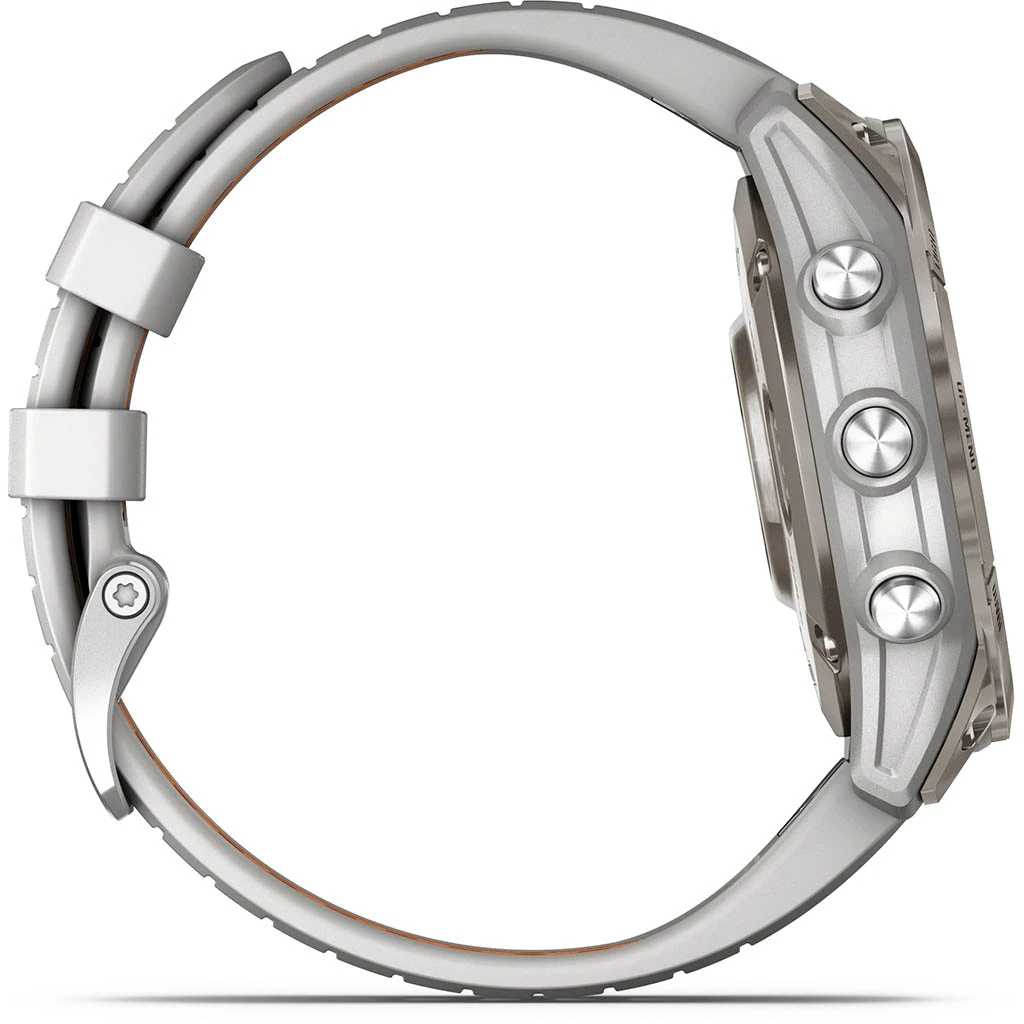 Garmin Fenix 7 Pro Sapphire Solar Titane Gray (Bracelet Gris Et Orange) Gris – Image 12