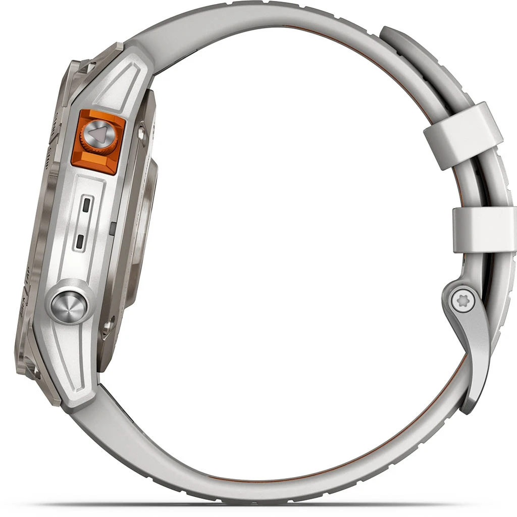 Garmin Fenix 7 Pro Sapphire Solar Titane Gray (Bracelet Gris Et Orange) Gris – Image 14